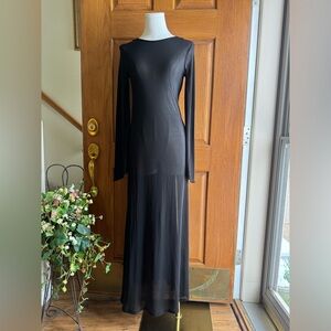 Zara L/S Black Sheer Dress